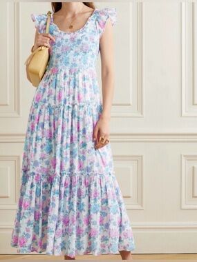 LoveShackFancy Chessie Maxi Dress